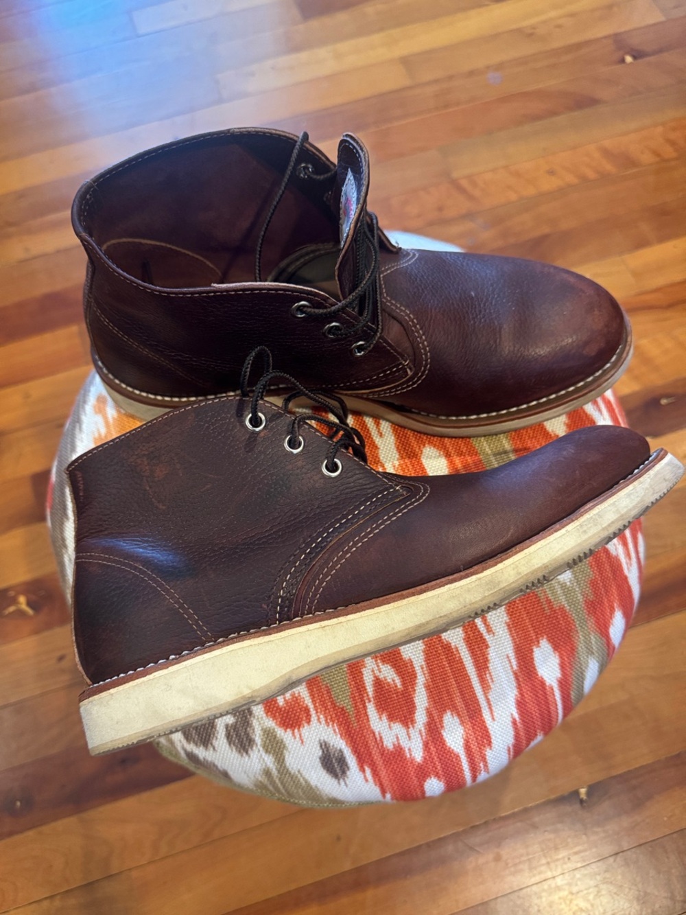Red Wing Briar Oil Slick Leather Chukka Boots Heritage #3141 ~ size 9us